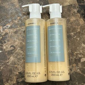 NEW sealed lot of TWO Korres Olympus Tea Cleansing Foaming Cream 200 ml